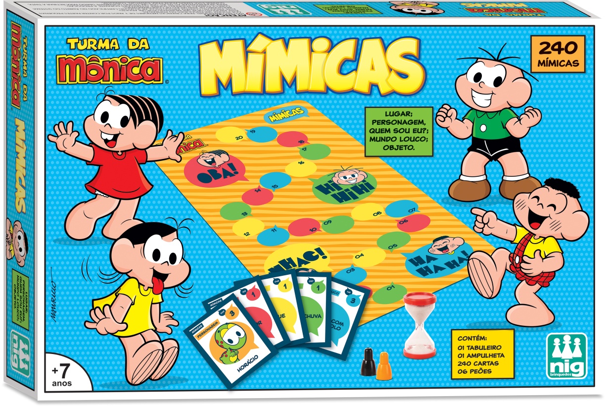 Jogos - Jogo Educativo Mimicas Turma Da Mônica Divertido - 76201 Nig