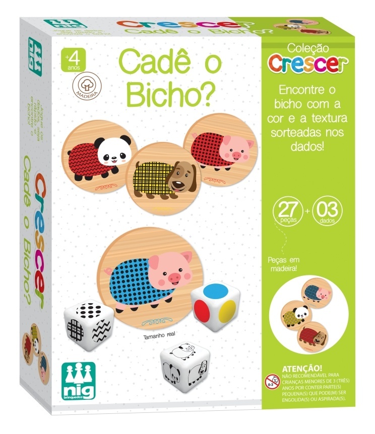 Kit Jogos Educativo Sorvete das Rimas E Forma Bichos Madeira - Nig  Brinquedos
